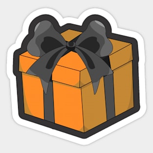 orange gift Sticker